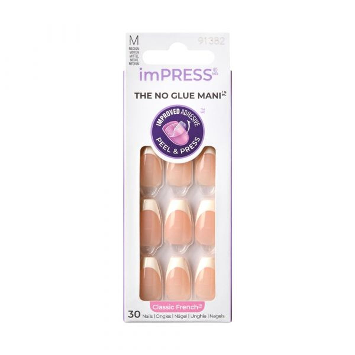 KISS imPRESS Nails: Classic French Ideal